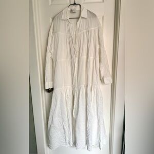 Matteau White Long Sleeve Dress